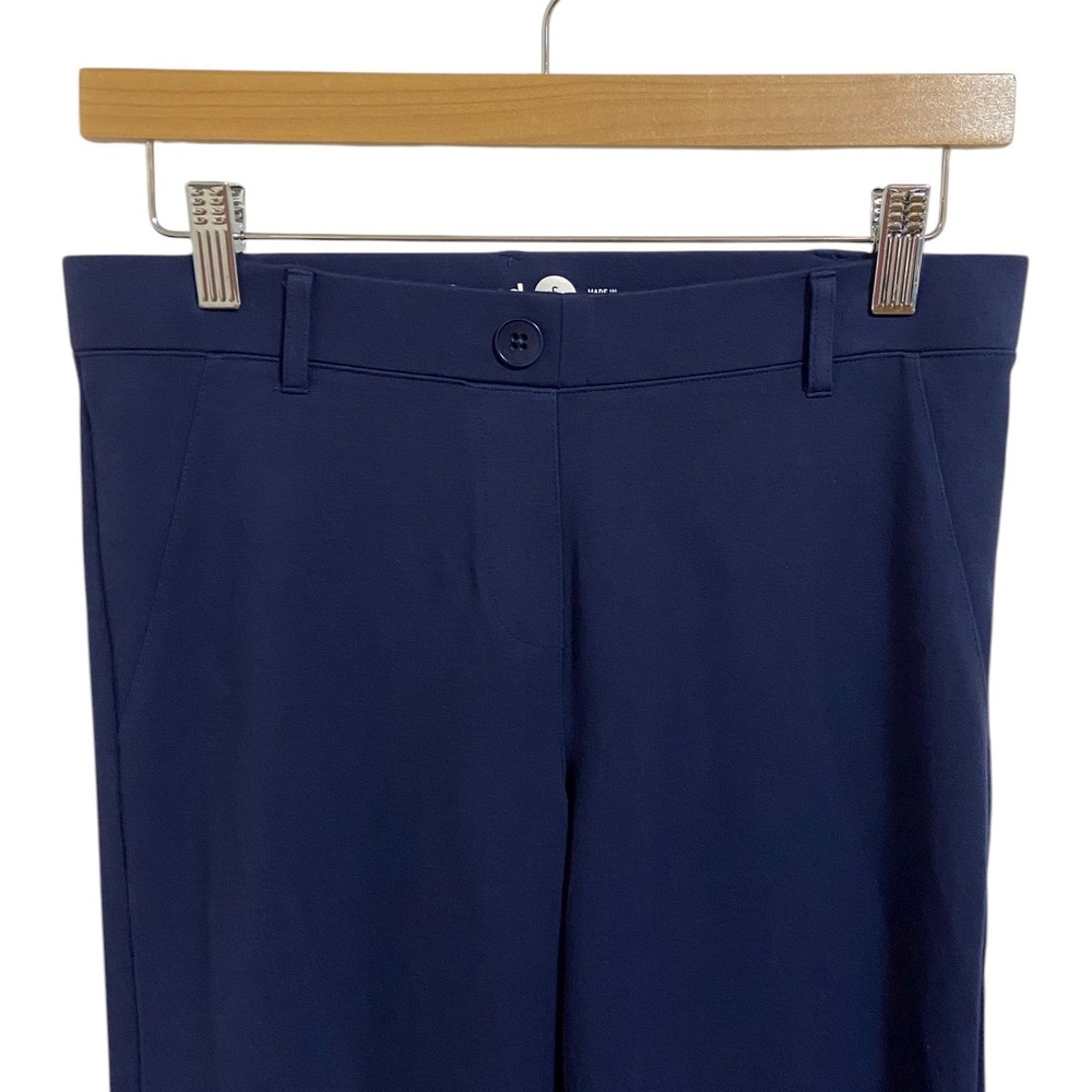 Betabrand Navy Blue Stretch Dress Pants Classic Minimalist Feminine Petite Small